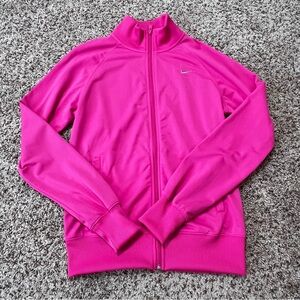 Nike Pink Slim Fit Track Jacket with Full Zipper Size Medium NWT